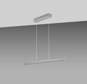 GKS Knapstein, Pendelleuchte Runa, Silber 92cm, stilvolle Lichtlösung
