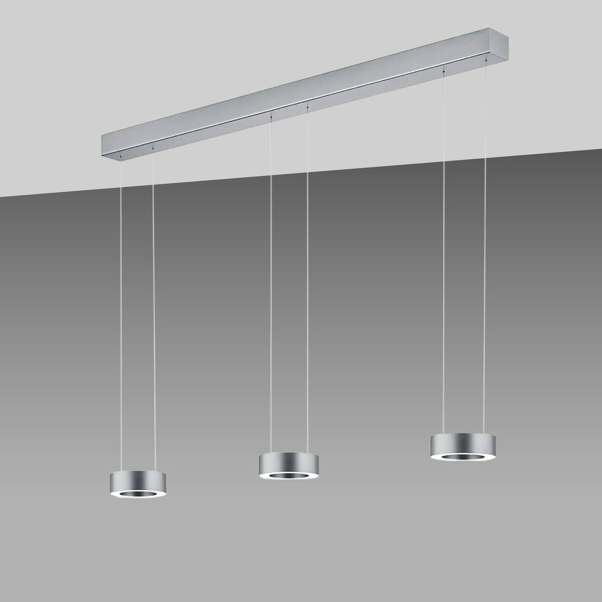 GKS Knapstein, Pendelleuchte Zera, Nickel 3-flammig, Produktbild