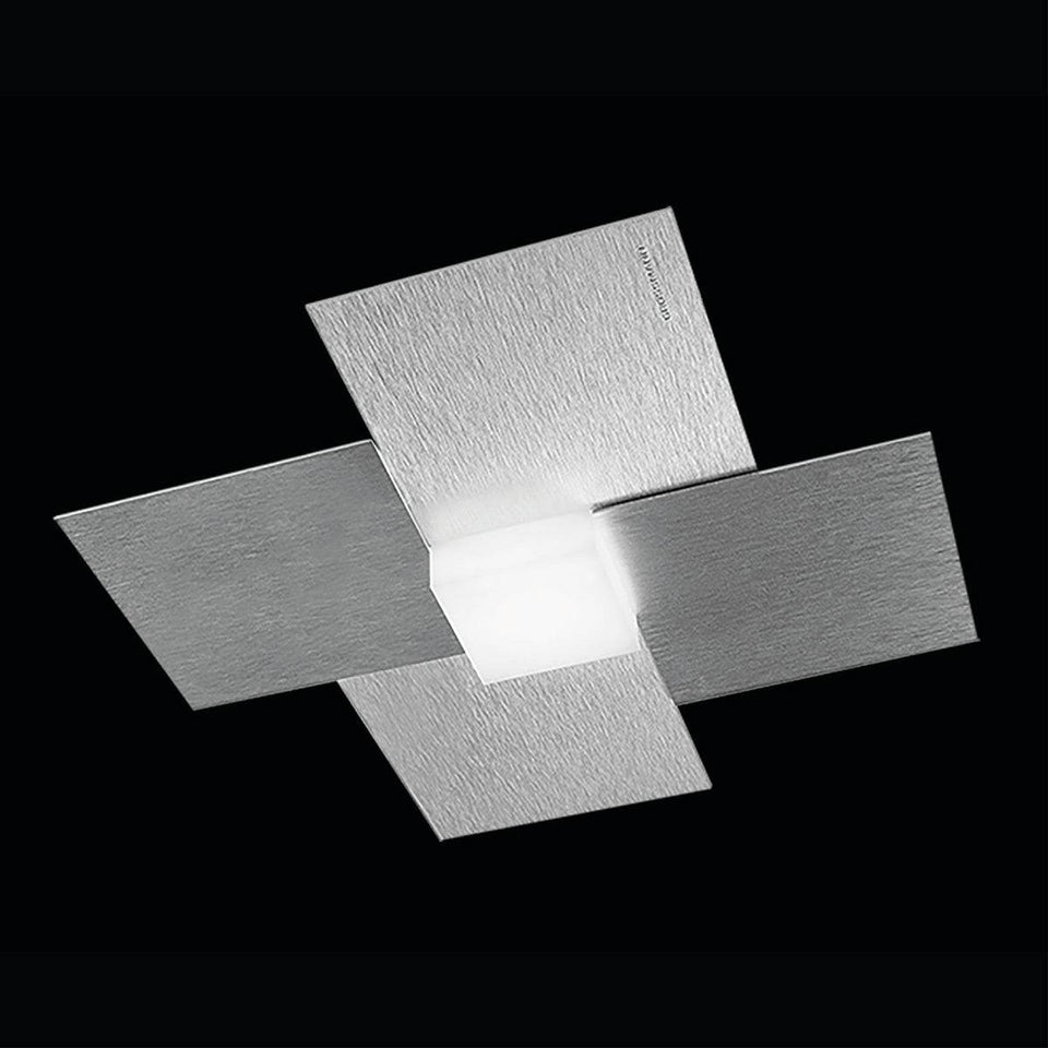 Grossmann, LED-Wand-/Deckenleuchte CREO 1-flammig, Aluminium, moderne Deckenleuchte