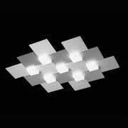 Grossmann, LED-Wand-/Deckenleuchte CREO 7-flg., Aluminium, moderne Deckenleuchte
