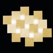 Grossmann, LED-Wand-/Deckenleuchte CREO 7-flg., Messing, moderne Wandbeleuchtung