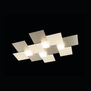 Grossmann, LED-Wand-/Deckenleuchte CREO 4-flg., Champagner, hochwertige Lichtlösung