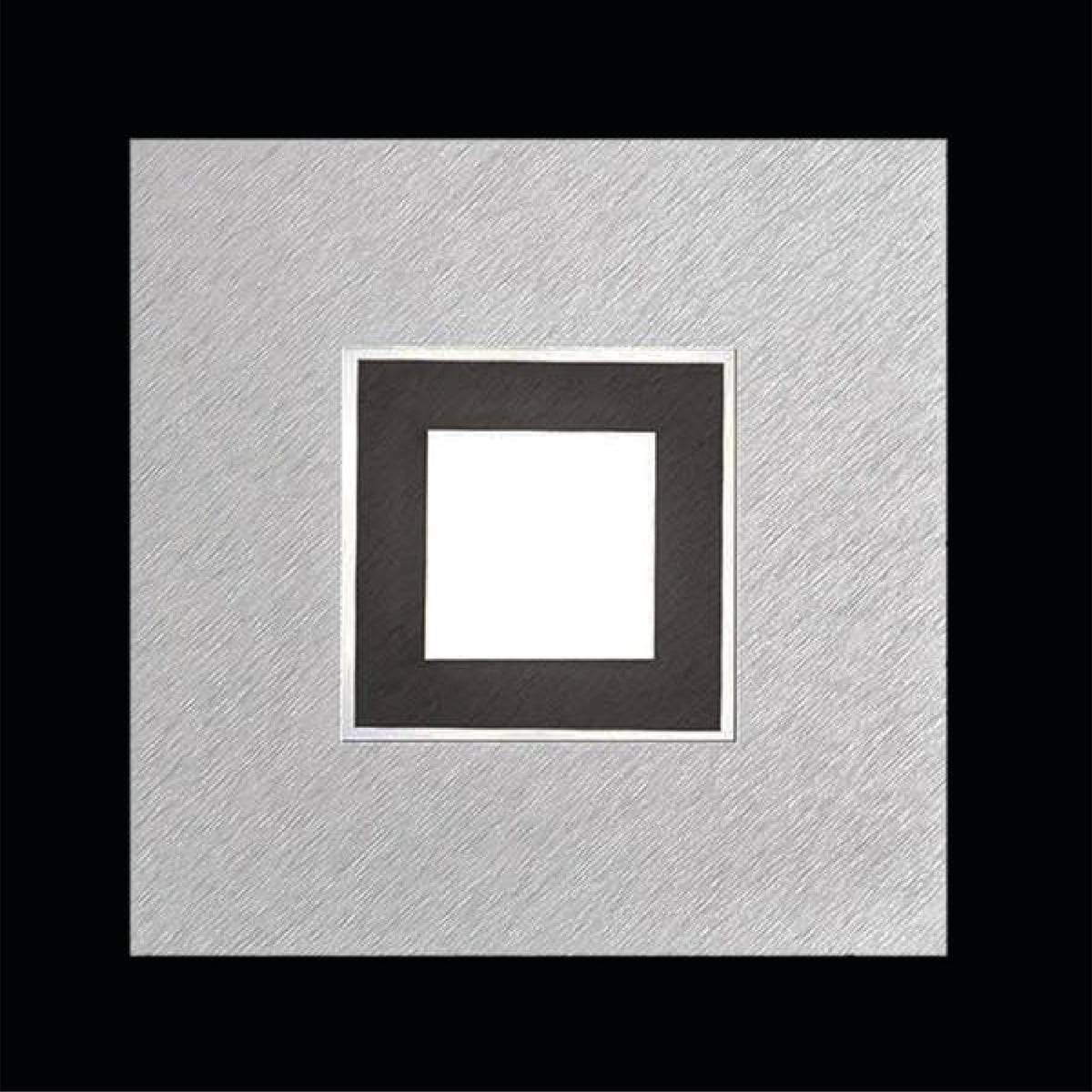 Grossmann, Wand-/ Deckenleuchte Karree 1-flammig, Alu-Schwarz, Produktbild