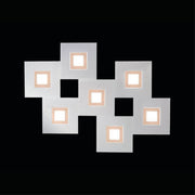 Grossmann, Wand-/Deckenleuchte Karree 7-flammig, Aluminium Kupfer, stilvolle Raumbeleuchtung