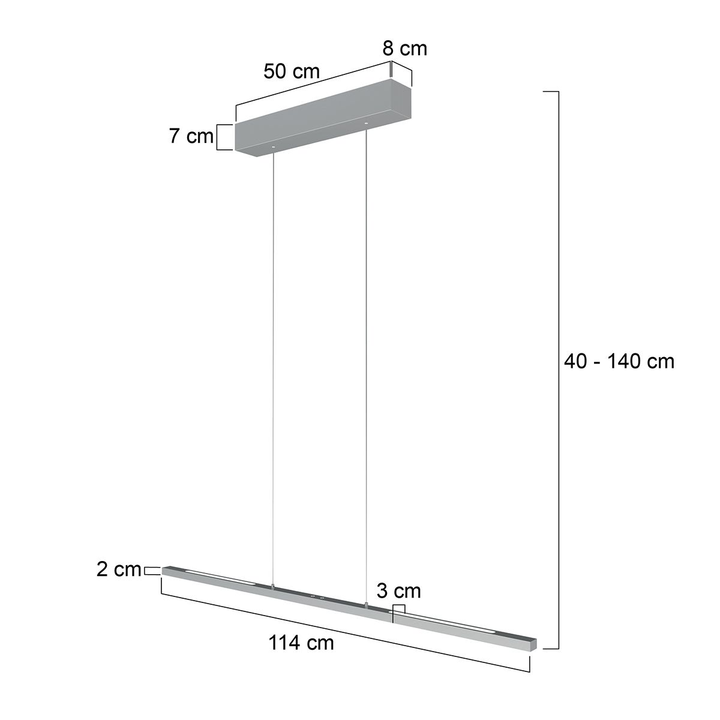 bande lumineuse suspendue