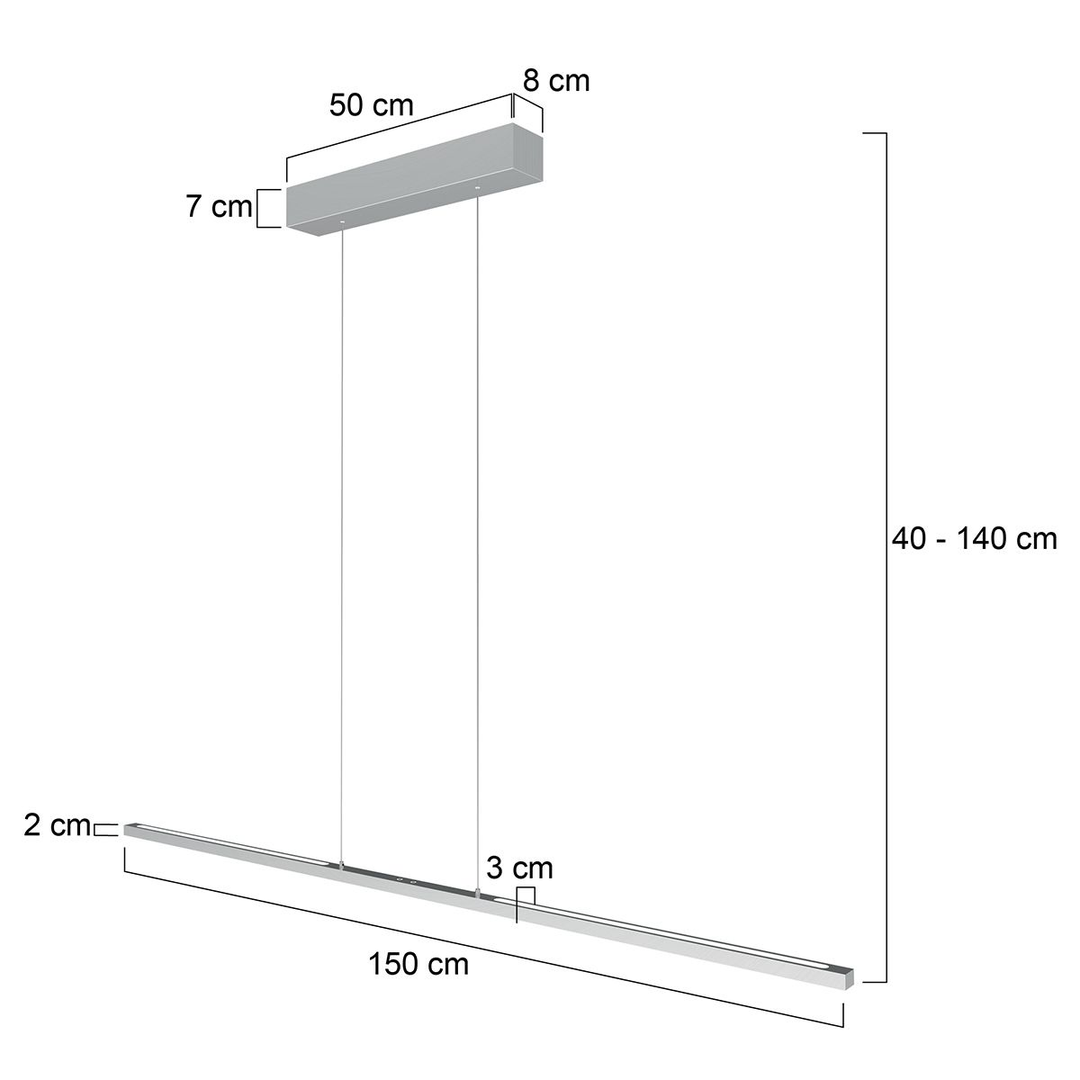bande lumineuse suspendue