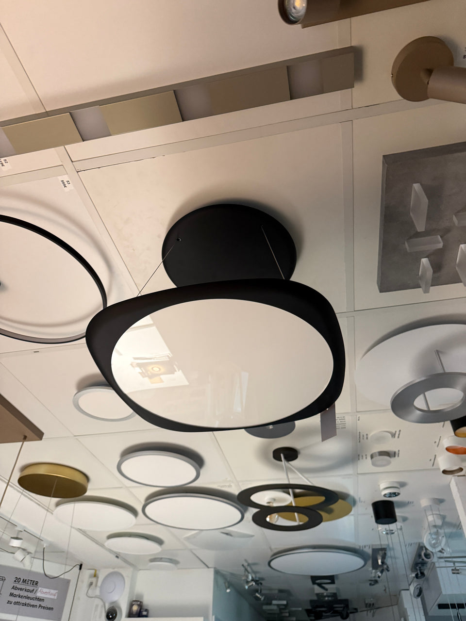 Grau, Flying Pendelleuchte Ausstellungsstück, Schwarz, moderne Pendelleuchte