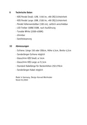 Komot, Pendelleuchte KOS Quattro 200cm, Montageanleitung Seite 7