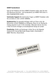 Komot, Pendelleuchte KOS Quattro 200cm, Montageanleitung Seite 8