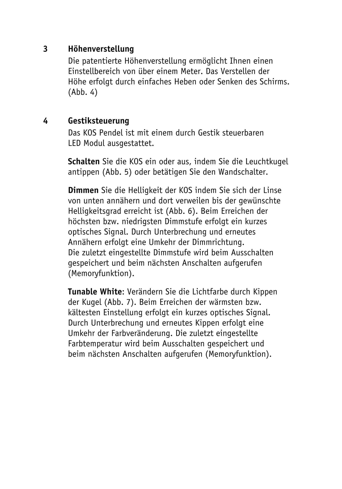 Komot, Pendelleuchte KOS Solo, Montageanleitung Seite 4