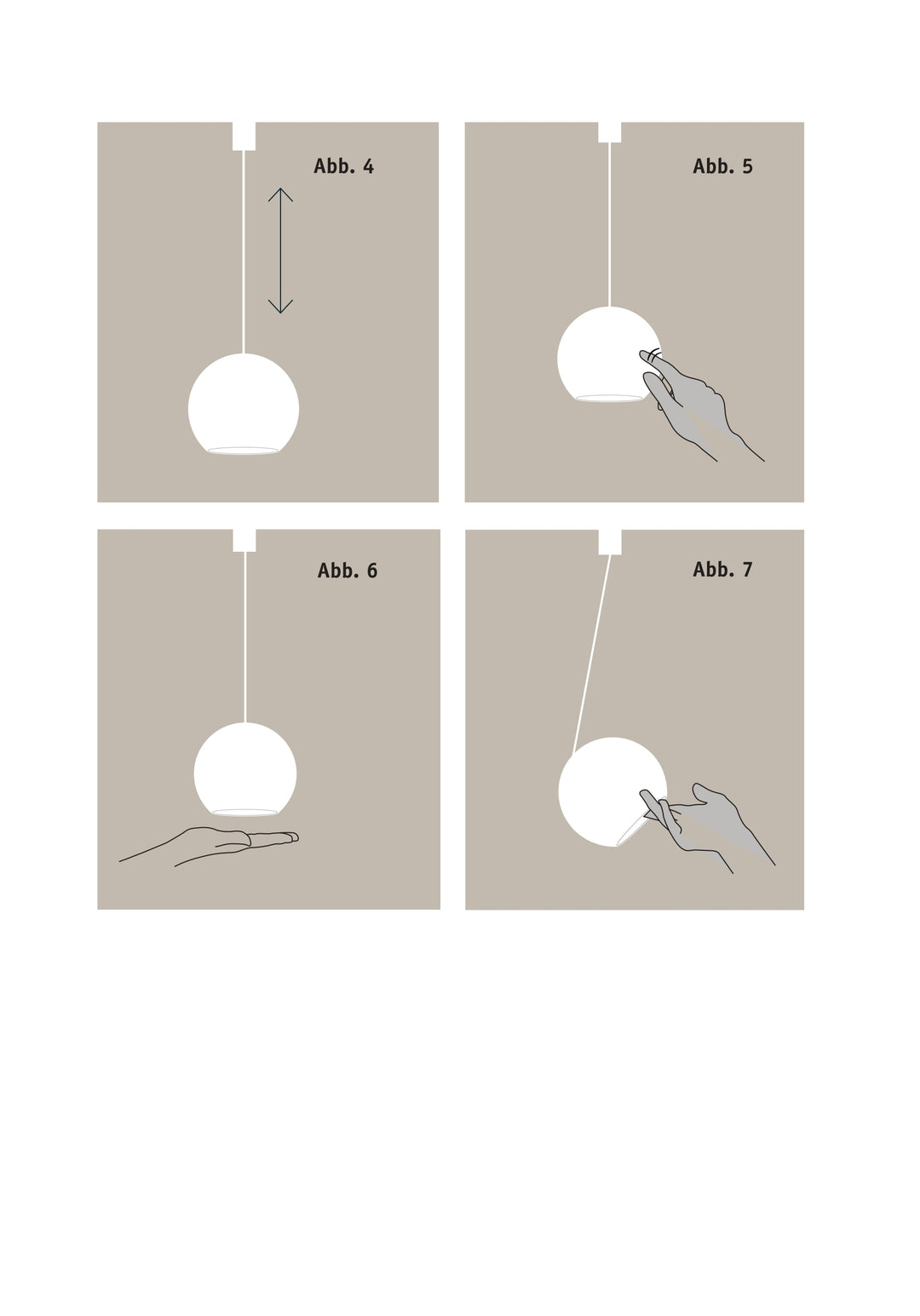 Pendelleuchte KOS Solo Montageanleitung4