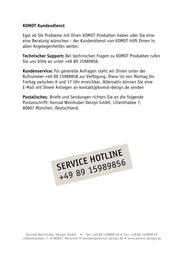 Komot, Pendelleuchte KOS Solo, Montageanleitung Seite 8