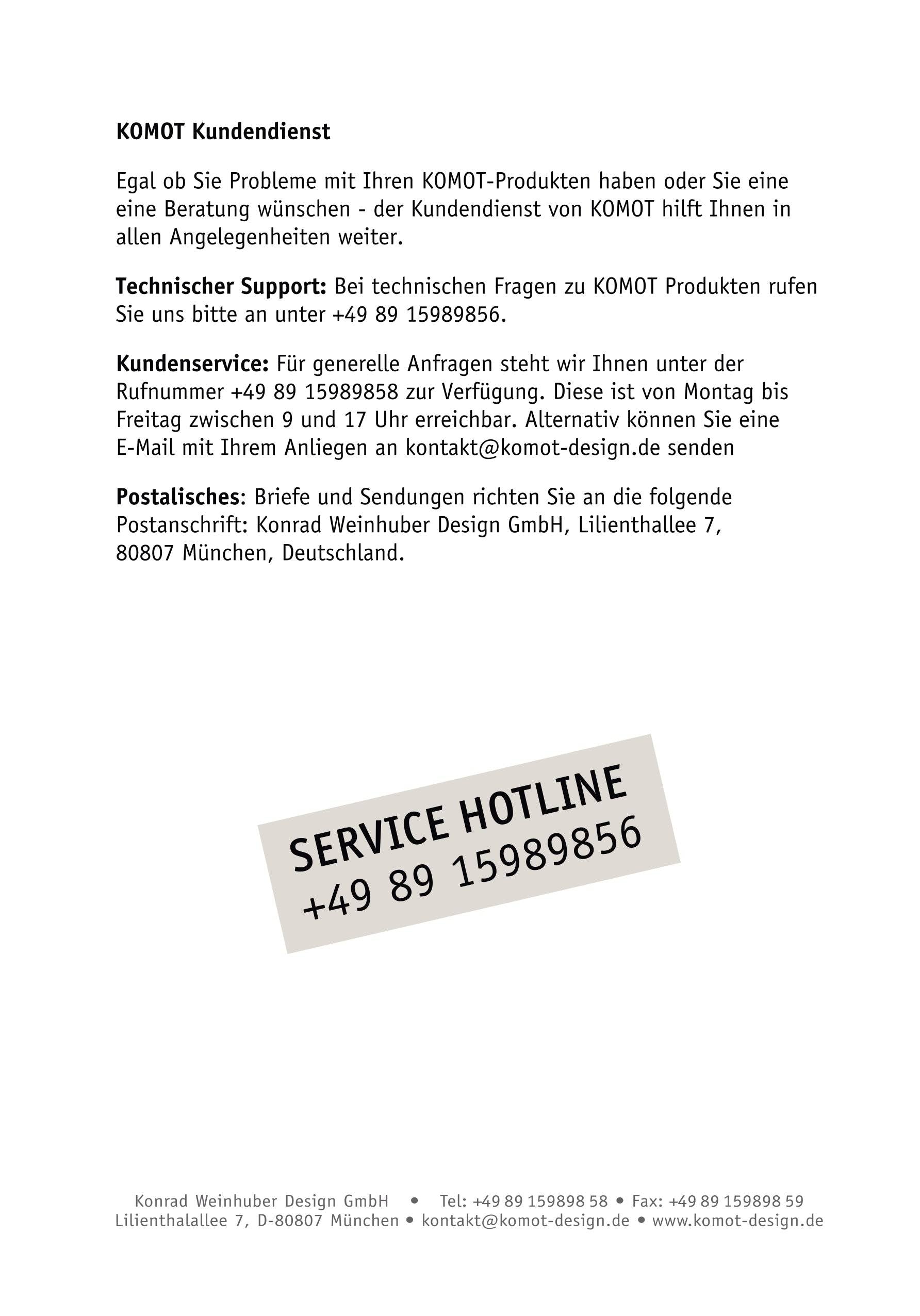 Komot, Pendelleuchte KOS Solo, Montageanleitung Seite 8
