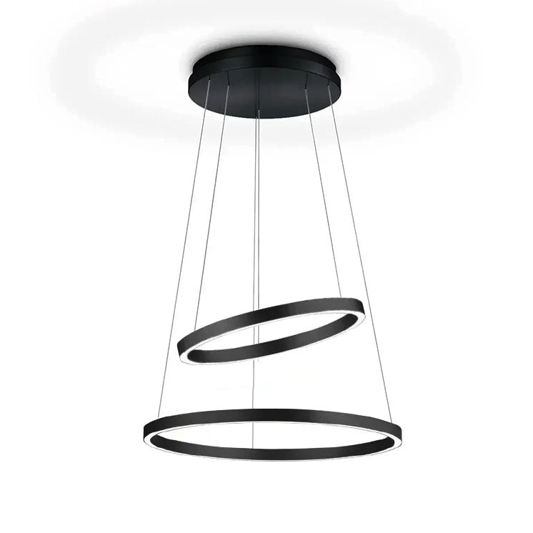 GKS Knapstein, Pendelleuchte Lisa Duo, Schwarz, moderne Pendelleuchte