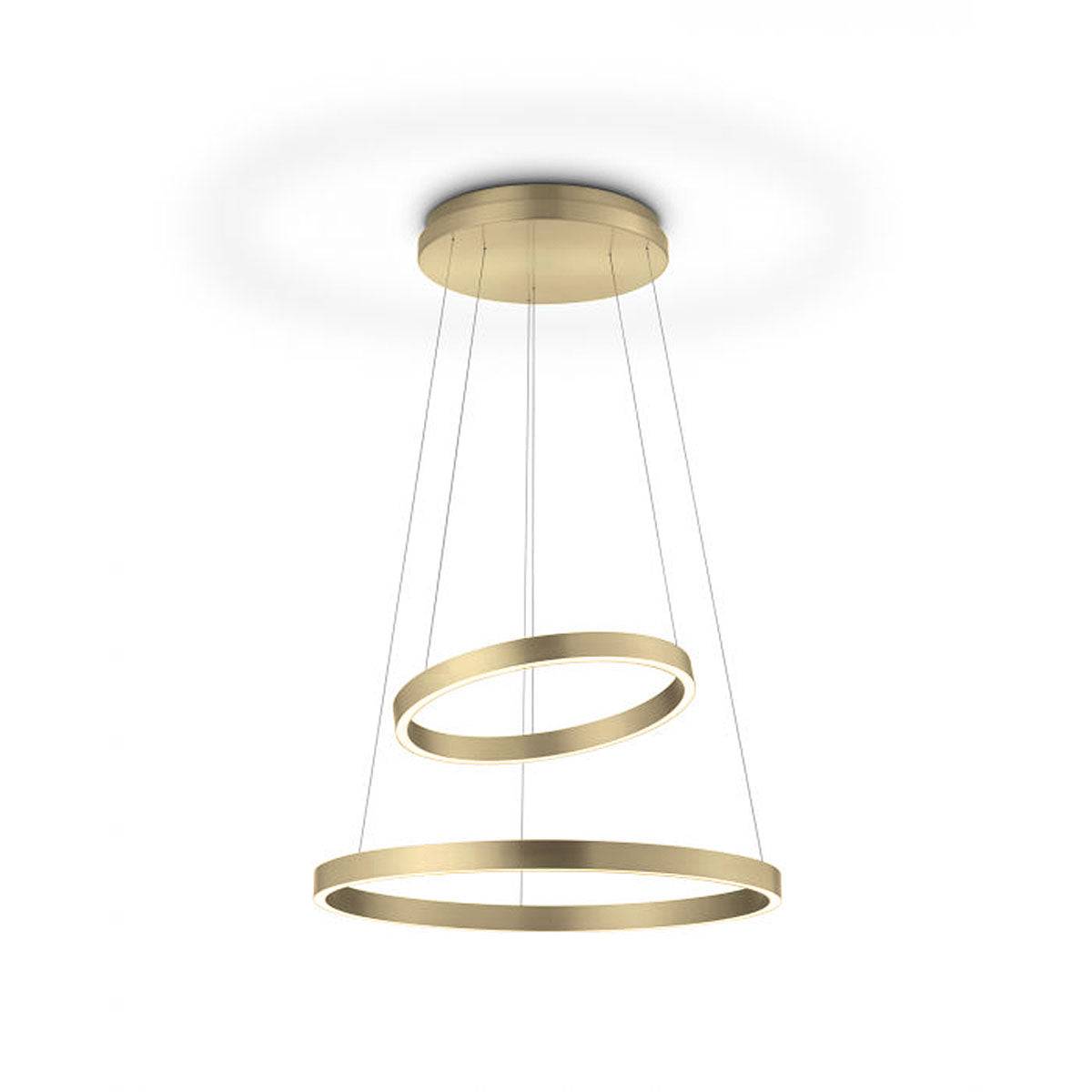 GKS Knapstein, Pendelleuchte Lora, Gold matt, moderne Pendelleuchte