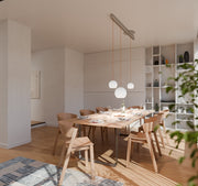 Komot, Kos Drehteller, Raumbild, moderne Lichtplanung