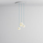 Komot, KOS Trio SL mit rundem Baldachin, Blau, moderne Lichtlösung