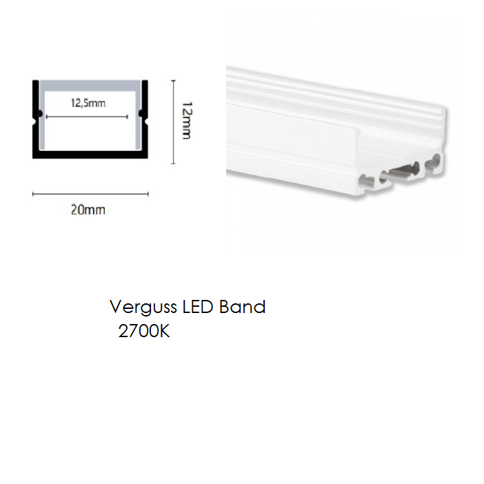 LED potting profile Vera 20x12mm
