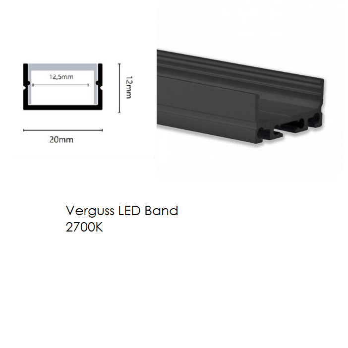 LUX-IT, LED-Verguss Profil Vera 20x12mm, Detail, hochwertige LED Beleuchtung