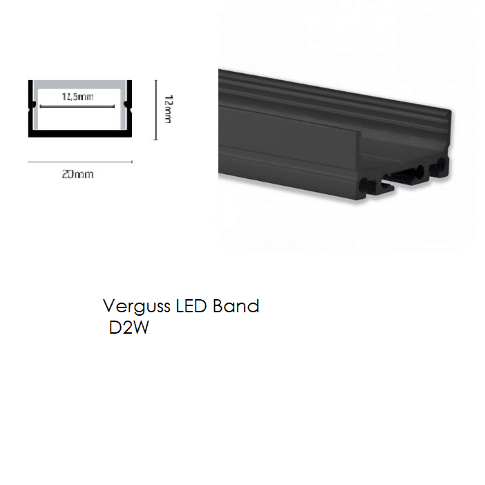 LUX-IT, LED-Verguss Profil Vera 20x12mm, Detail, professionelle LED Lichtplanung