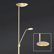 Orion, Stehlampe Cobra, Messing, moderner Deckenfluter