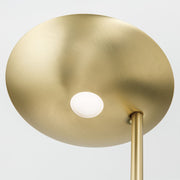 Orion, Stehlampe Cobra, Messing Detail, moderne Lichtlösung