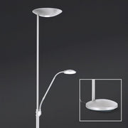 Orion, Stehlampe Cobra, Nickel, hochwertiger Deckenfluter