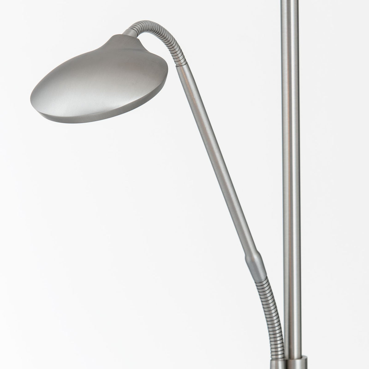 Orion, Stehlampe Cobra, Nickel Detail, hochwertige Lichtlösung