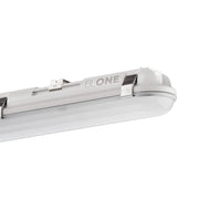 Nahaufnahme der LED Feuchtraumleuchte, Schutzart IP65