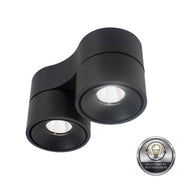 Sonluce, Aufbaustrahler Luca Pro 2-flammig, Schwarz, Produktbild