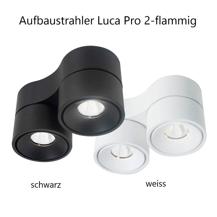 Luca 2-light surface-mounted spotlight