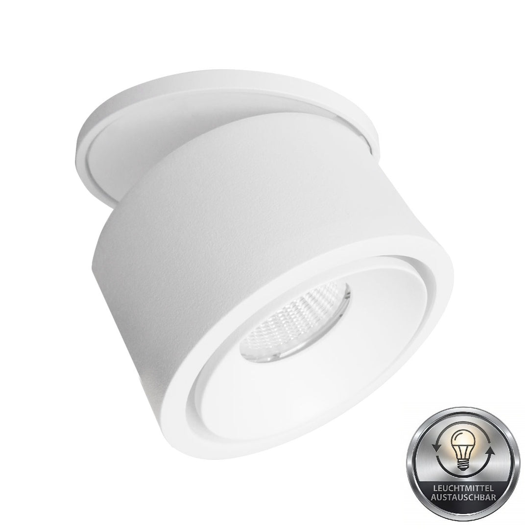 Luca semi-recessed spotlight