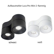 Sonluce, Aufbaustrahler Luca Pro Mini 2-flammig, Varianten, Produktbild