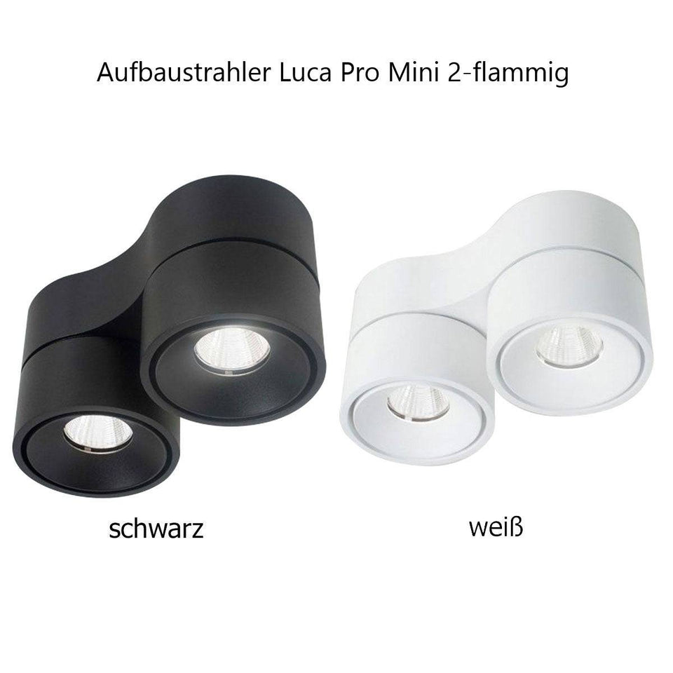 Sonluce, Aufbaustrahler Luca Pro Mini 2-flammig, Varianten, Produktbild