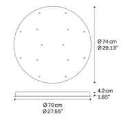 Lodes, Mehrfach-Baldachin, Skizze 74cm, technische Lichtplanung