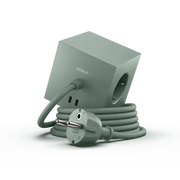 Avolt, Abverkauf: Mehrfachsteckdose Square 1, Grün USB-C, moderne Stromversorgung