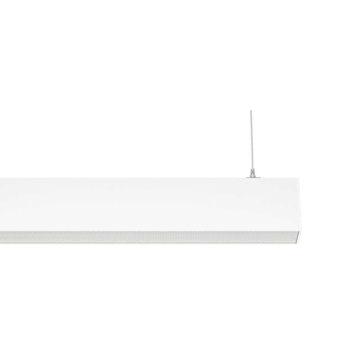 LUX-IT, Profil-Pendelleuchte Micca, Weiss Mikroprismatik, moderne Lichtlösung