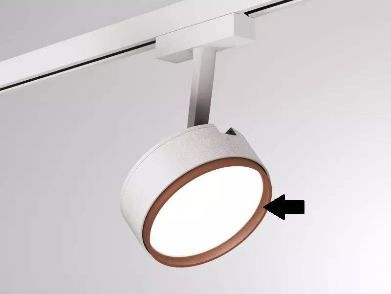 Molto Luce, Dekorring zu 2-Phasen Stromschienenstrahler Litin 2 Volare, Weiss, Produktbild