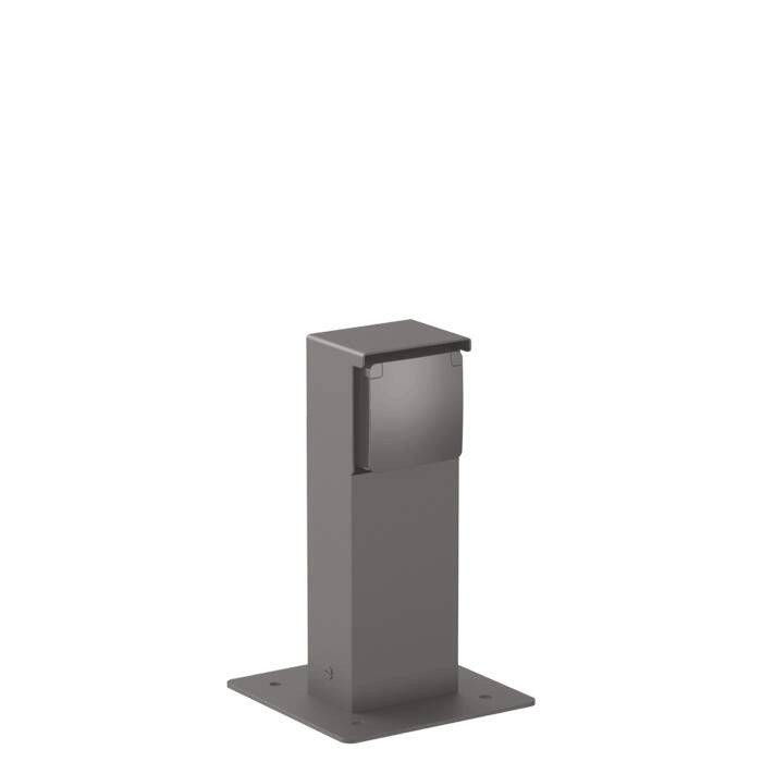 PSM Lighting, NIKE Steckdosensäule, Braun 1-fach, Produktbild