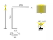 Molto Luce, Office-Stehleuchte Lens Double F, Raumbild