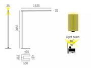 Molto Luce, Office-Stehleuchte Lens Single F, Produktbild