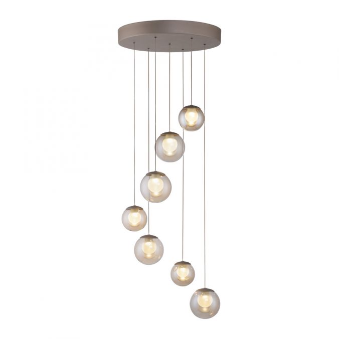 Pure, Pendelleuchte Popup Rondell, Bronze, hochwertige Pendelleuchte