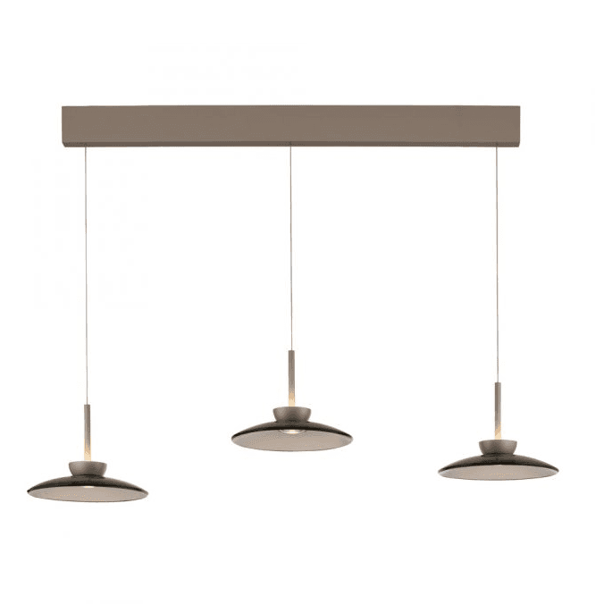 Pure, Pendelleuchte Moon, Bronze 3-flammig, Produktbild