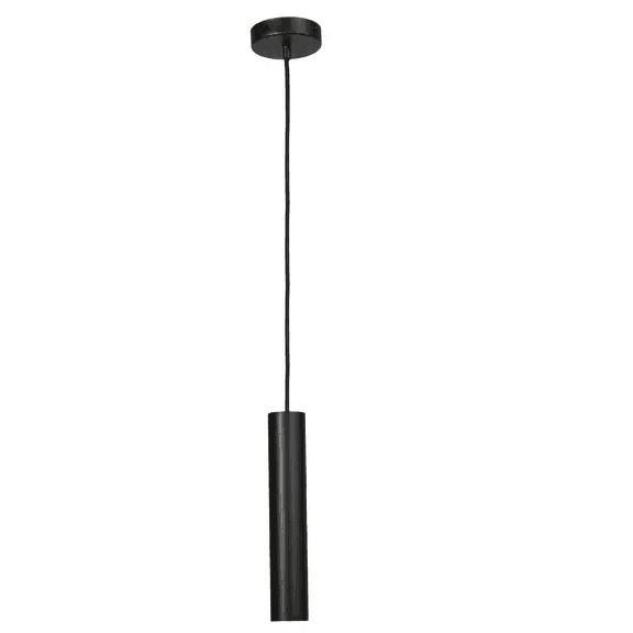 Moderne Pendelleuchte Pipe in Schwarz