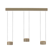 Pure, Pendelleuchte Clipse, 3-flammig Bronze, hochwertige Pendelleuchte