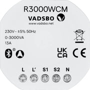 Vadsbo, R3000WCM Tastdimmer mit Casambi 13A, Produktbild, smarte Lichtsteuerung