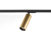 DLS Lighting, 1-Phasen-Stromschienenstrahler Reed, Messing-Schwarz, Produktbild