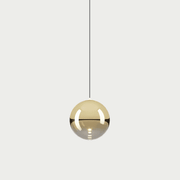 Glas-Pendelleuchte Random Solo von Lodes in goldener Optik
