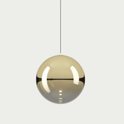 Glas-Pendelleuchte Random Solo in Gold, dekorative Beleuchtung