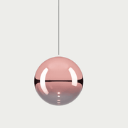 Glas-Pendelleuchte Random Solo von Lodes in roséfarbenem Design